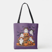 Schattigee Halloween-spoken in Coquette Bows & Pum Tote Bag (Achterkant)