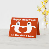 Schattigee Halloween-spoken voor degene van wie ik Kaart (Gele Bloem)