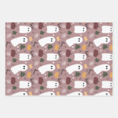 Schattigee Halloween spookachtige geest Inpakpapier Vel (Voorkant 2)