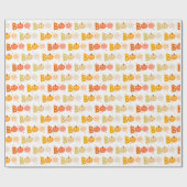 Schattigee Halloween Spooky Boo Creepy Pumpkin Cadeaupapier (Vlak)