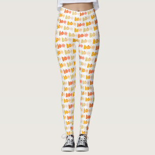Schattigee Halloween Spooky Boo Creepy Pumpkin Leggings