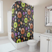 Schattigee Halloween Spooky Cookie Pumpkin Ghost S Douchegordijn (In situ)