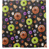 Schattigee Halloween Spooky Cookie Pumpkin Ghost S Douchegordijn (Voorkant)