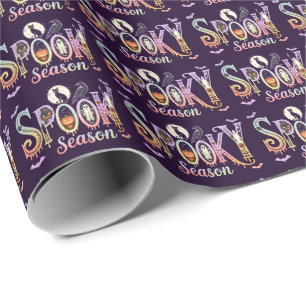 Schattigee Halloween Spooky Seizoen Cadeaupapier