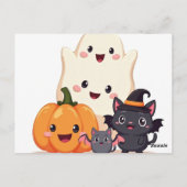 Schattigee Halloween Squad | Tote bag Briefkaart (Achterkant)