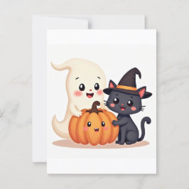 Schattigee Halloween Squad | Tote bag Briefkaart