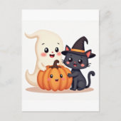 Schattigee Halloween Squad | Tote bag Briefkaart (Voorkant)