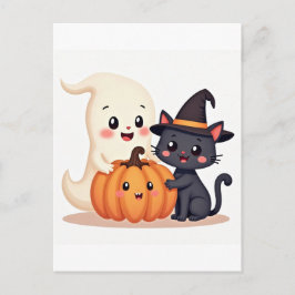 Schattigee Halloween Squad | Tote bag Briefkaart