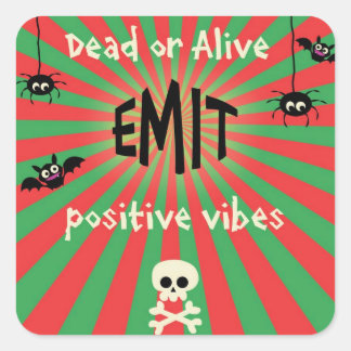 Schattigee Halloween Square Stickers