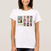 Schattigee Halloween Stamps Character T-Shirt (Voorkant)
