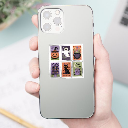 Schattigee Halloween Sticker Set -Schattig Ghost (Telefoon)
