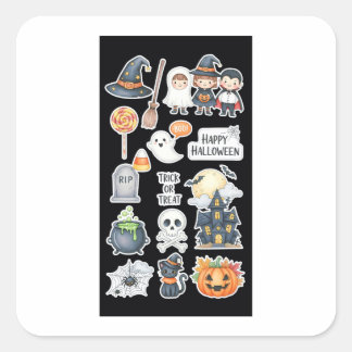 Schattigee Halloween Stickers & Spooky Party Desig