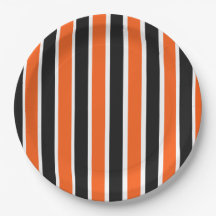 Schattigee Halloween strepen in Sinaasappel en zwa