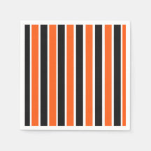 Schattigee Halloween strepen in Sinaasappel en zwa