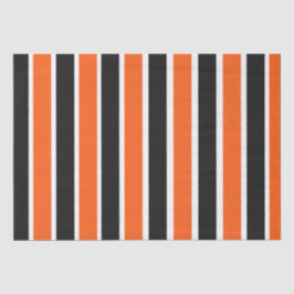 Schattigee Halloween strepen in Sinaasappel en zwa Tissuepapier