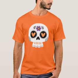 Schattigee Halloween Sugar Skull T-shirt