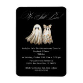 Schattigee Halloween thema bruiloft Jubileum Diner Magneet (Verticaal)