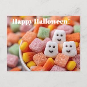 Schattigee Halloween Treats wenskaart Briefkaart