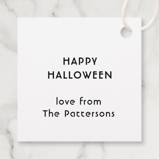 Schattigee Halloween Trick or treat Bats Witch Pet Bedankjes Labels (Achterkant)