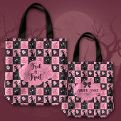 Schattigee Halloween Trick or treat Geesten en Kat Tote Bag