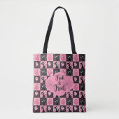 Schattigee Halloween Trick or treat Geesten en Kat Tote Bag (Voorkant)