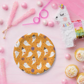 Schattigee Halloween Trick or treat Geesten Papieren Bordje (Feest)