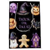 Schattigee Halloween Trick or treat Gift Bag Medium Cadeauzakje (Voorkant)