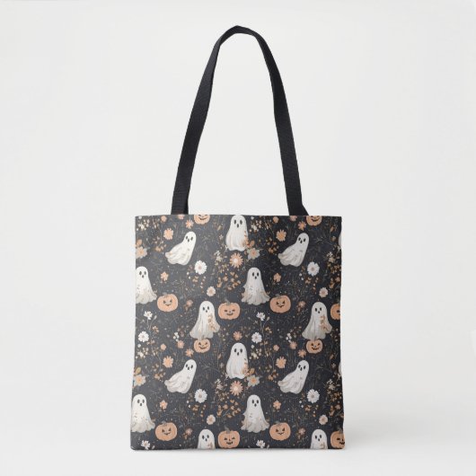 Schattigee Halloween Trick or treat Snoep Bag Tote Bag (Voorkant)