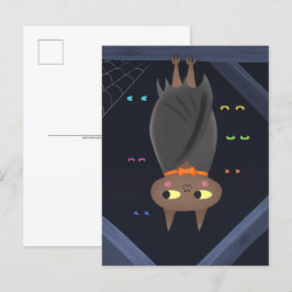 Schattigee Halloween Vampire Bat Briefkaart