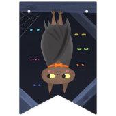 Schattigee Halloween Vampire Bat Zwart Vlaggetjes (Eerste vlag)