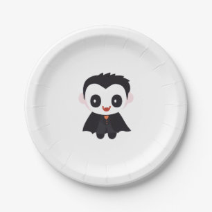 Schattigee Halloween Vampire Paper Borden Papieren Bordje