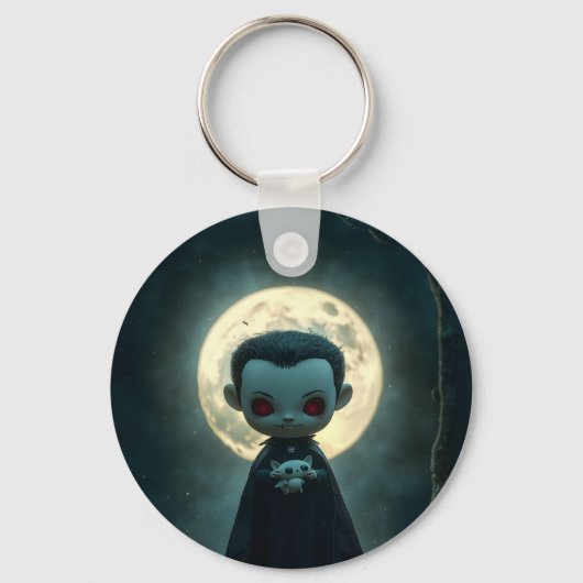Schattigee Halloween Vampire Sleutelhanger (Voorkant)