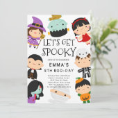 Schattigee Halloween Verjaardag Kaart (Staand voorkant)