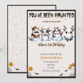 Schattigee Halloween verjaardag Kaart (Voorkant / Achterkant)