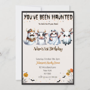 Schattigee Halloween verjaardag Kaart