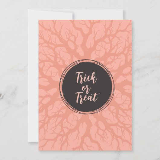 Schattigee Halloween Verjaardag met Kawaii Ghost & Kaart (Achterkant)