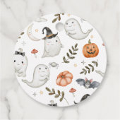 Schattigee Halloween Verjaardagskring Favoriete Ta Bedankjes Labels (Achterkant)