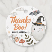 Schattigee Halloween Verjaardagskring Favoriete Ta Bedankjes Labels (Voorkant)