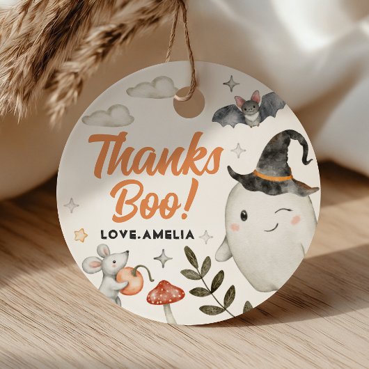 Schattigee Halloween Verjaardagskring Favoriete Ta Bedankjes Labels