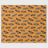 Schattigee Halloween Vleermuizen met Zonnebril en  Cadeaupapier (Vlak)