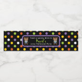 Schattigee Halloween Weerwolf Boy Halloween Party Waterfles Etiket (Enkel label)