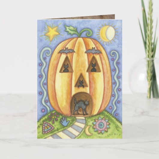 Schattigee Halloween Wenskaarten Kaart (Voorkant)