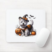 Schattigee Halloween Westie T-shirt West Highland  Muismat (Met muis)