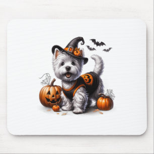 Schattigee Halloween Westie T-shirt West Highland Muismat