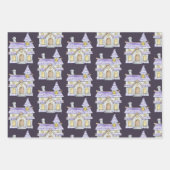 Schattigee Halloween Witch Black Cat Old House Inpakpapier Vel (Voorkant)