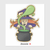 Schattigee Halloween Witch Casting Spell Sticker (Vel)