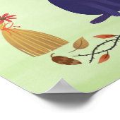 Schattigee Halloween Witch Cat Art Print (Hoek)