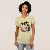 Schattigee Halloween Witch Ghost Vrouwen T-Shirt (Voorkant volledig)