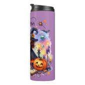 Schattigee Halloween Witch Tumbler Thermosbeker (Geroteerd rechts)