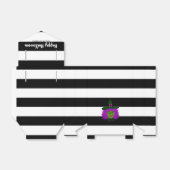 Schattigee Halloween Witch Zwart Gestreepte Party  Bedankdoosjes (Uitgevouwen)